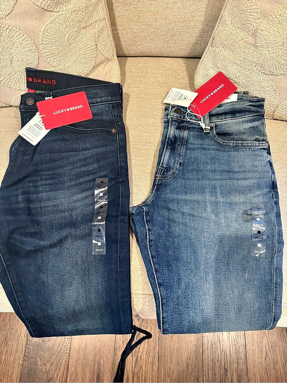 Lucky Brand Mens Jeans Two brand-new pairs of Lucky Brand 410 Athletic Straight